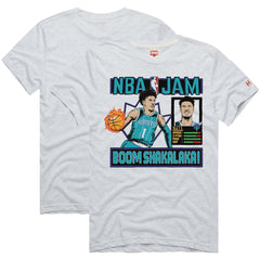 LaMelo Ball Charlotte Hornets Homage Unisex NBA Jam Tri-Blend T-Shirt White - NBA