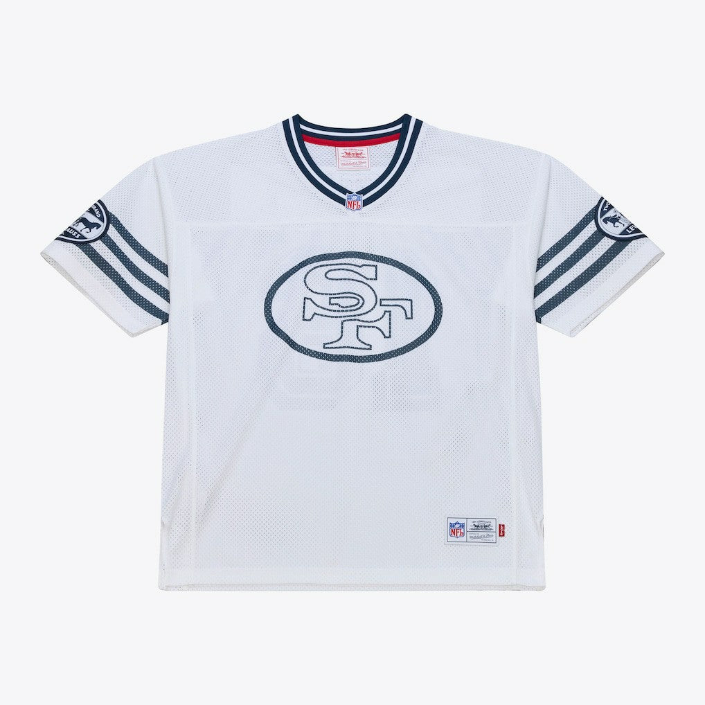 Joe Montana San Francisco 49ers x Levi's Unisex Legacy Jersey White | Mitchell & Ness