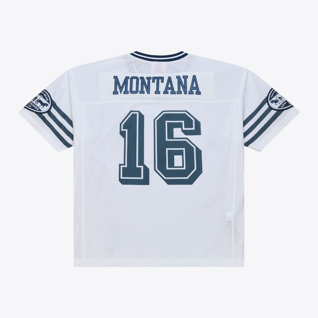 Joe Montana San Francisco 49ers x Levi's Unisex Legacy Jersey White | Mitchell & Ness