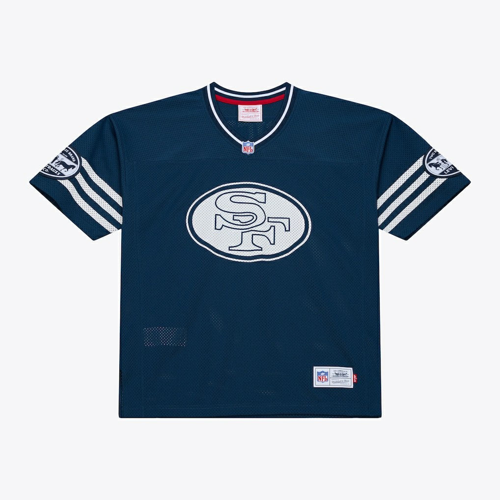 Jerry Rice San Francisco 49ers x Levi's Unisex Legacy Jersey Navy | Mitchell & Ness