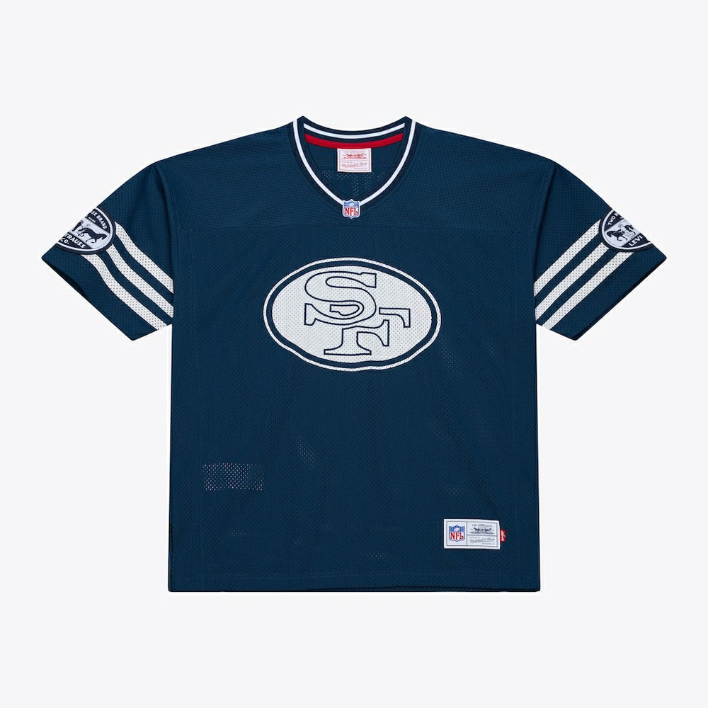 Jerry Rice San Francisco 49ers x Levi's Unisex Legacy Jersey Navy | Mitchell & Ness