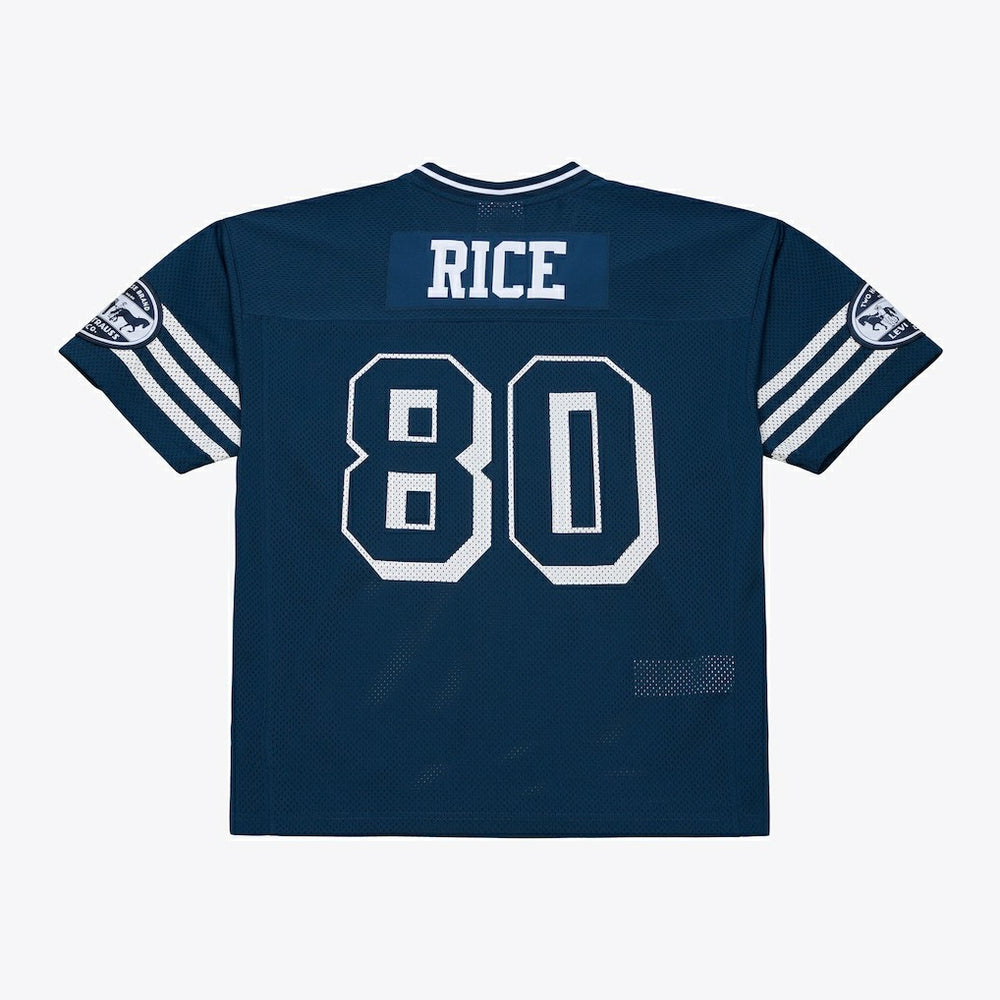 Jerry Rice San Francisco 49ers x Levi's Unisex Legacy Jersey Navy | Mitchell & Ness