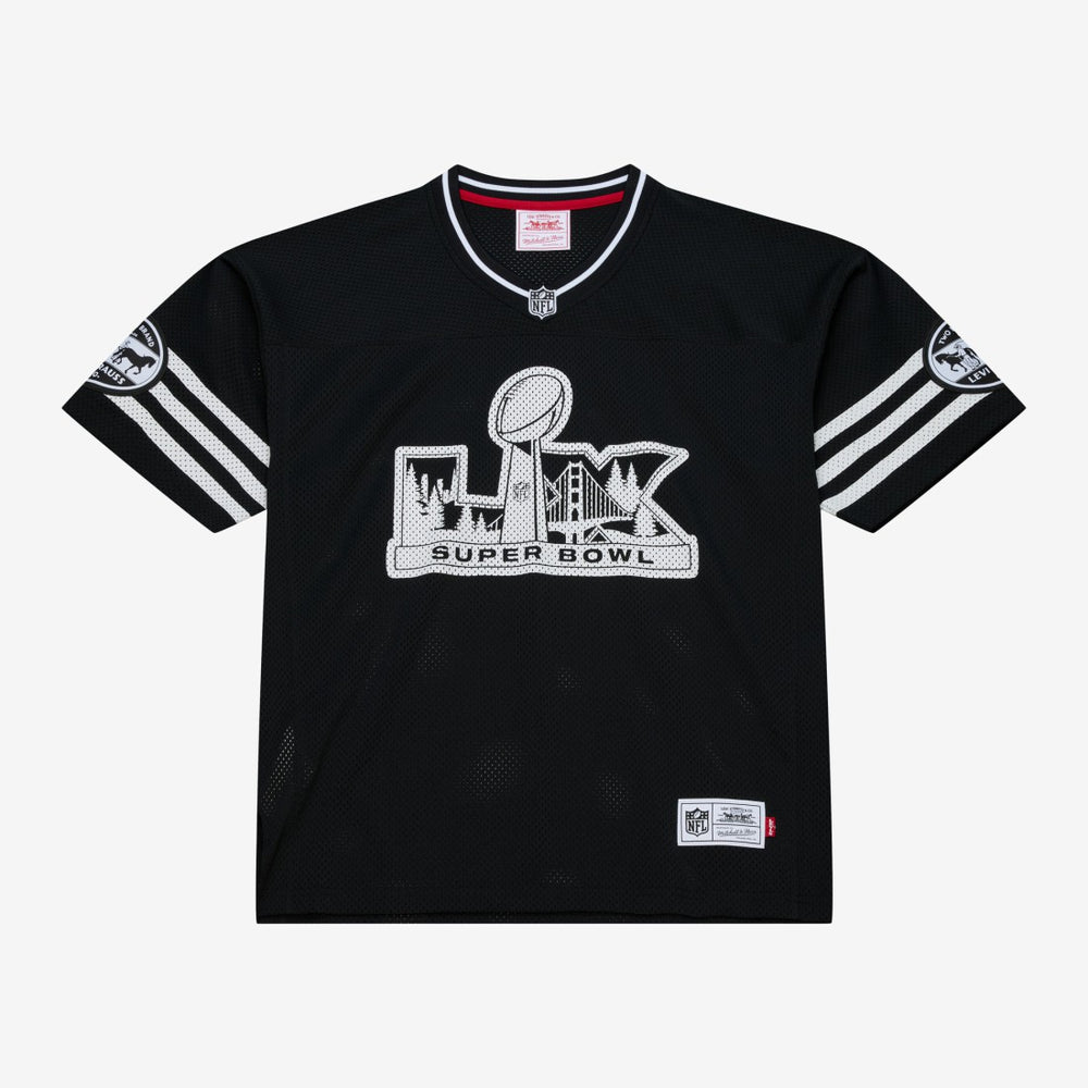 Super Bowl LX x Levi's Unisex Legacy Jersey Black | Mitchell & Ness