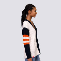 San Francisco Giants Lusso Women's Shyla Knit V-Neck Full-Zip Sweater - MLB