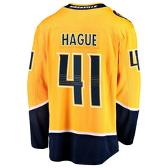Nicolas Hague Nashville Predators Fanatics Home Breakaway Jersey - Gold - NHL