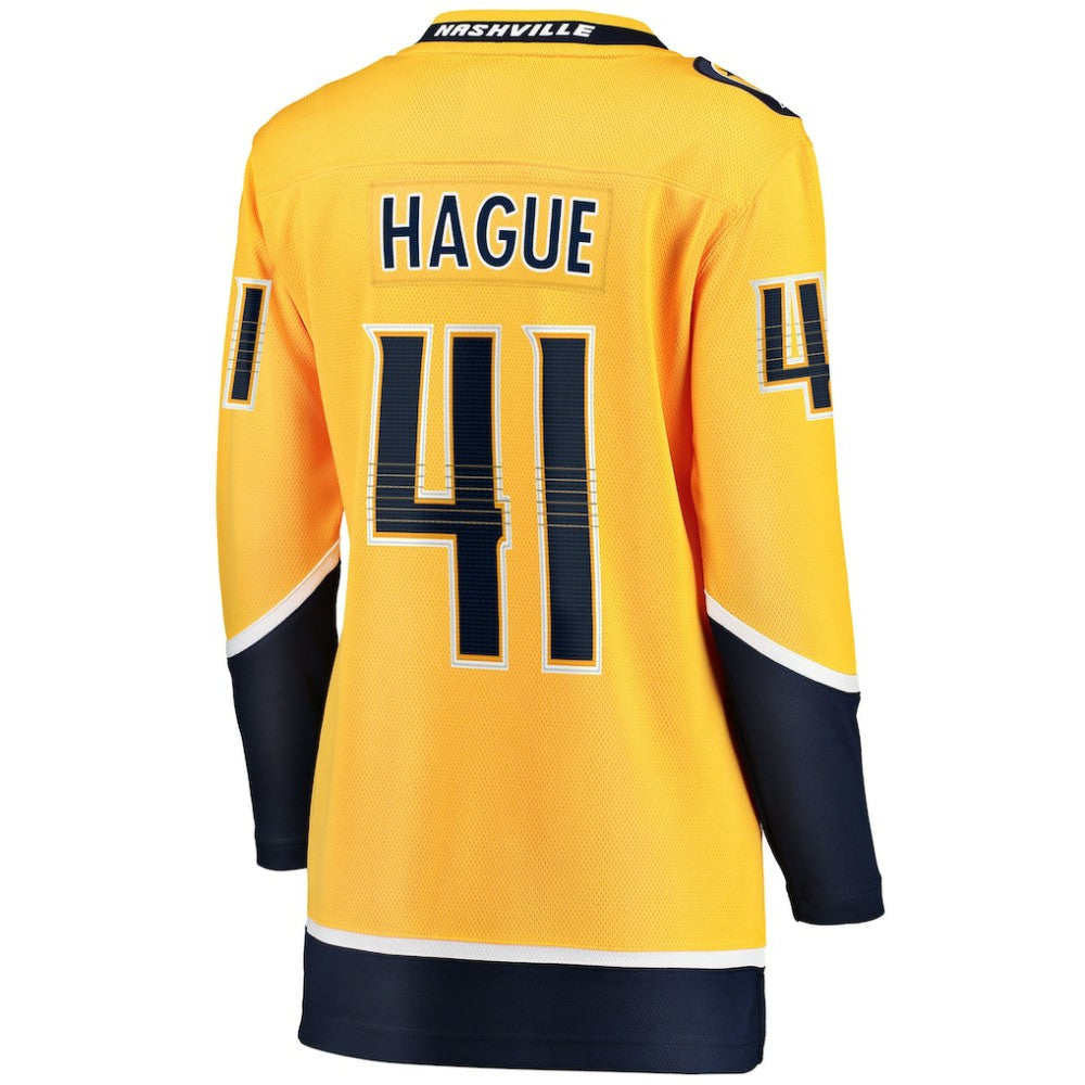 Nicolas Hague Nashville Predators Fanatics Women's Home Breakaway Jersey - Gold - NHL