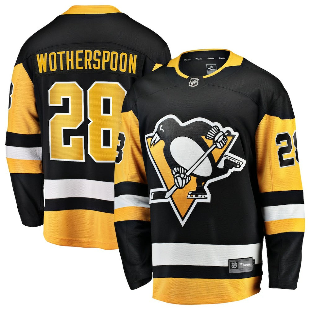 Parker Wotherspoon Pittsburgh Penguins Fanatics Home Breakaway Jersey - Black - NHL