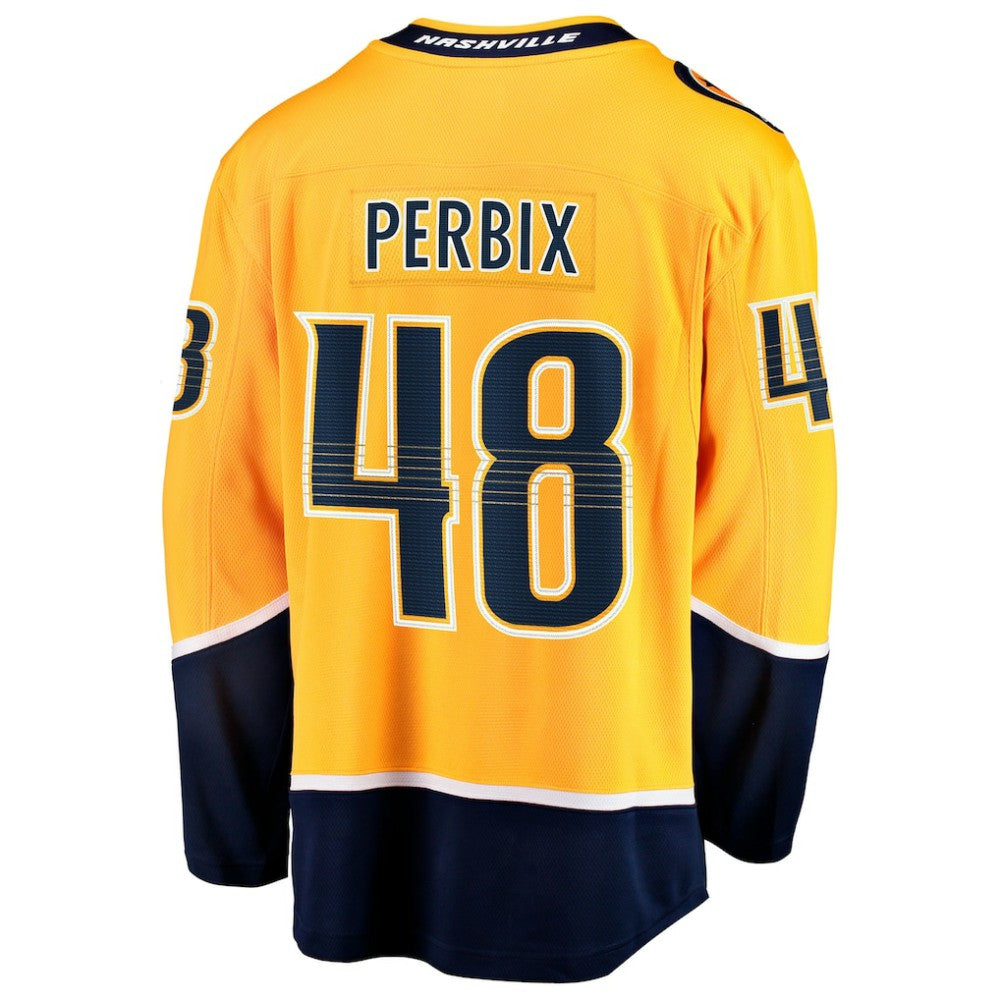 Nick Perbix Nashville Predators Fanatics Home Breakaway Jersey - Gold - NHL