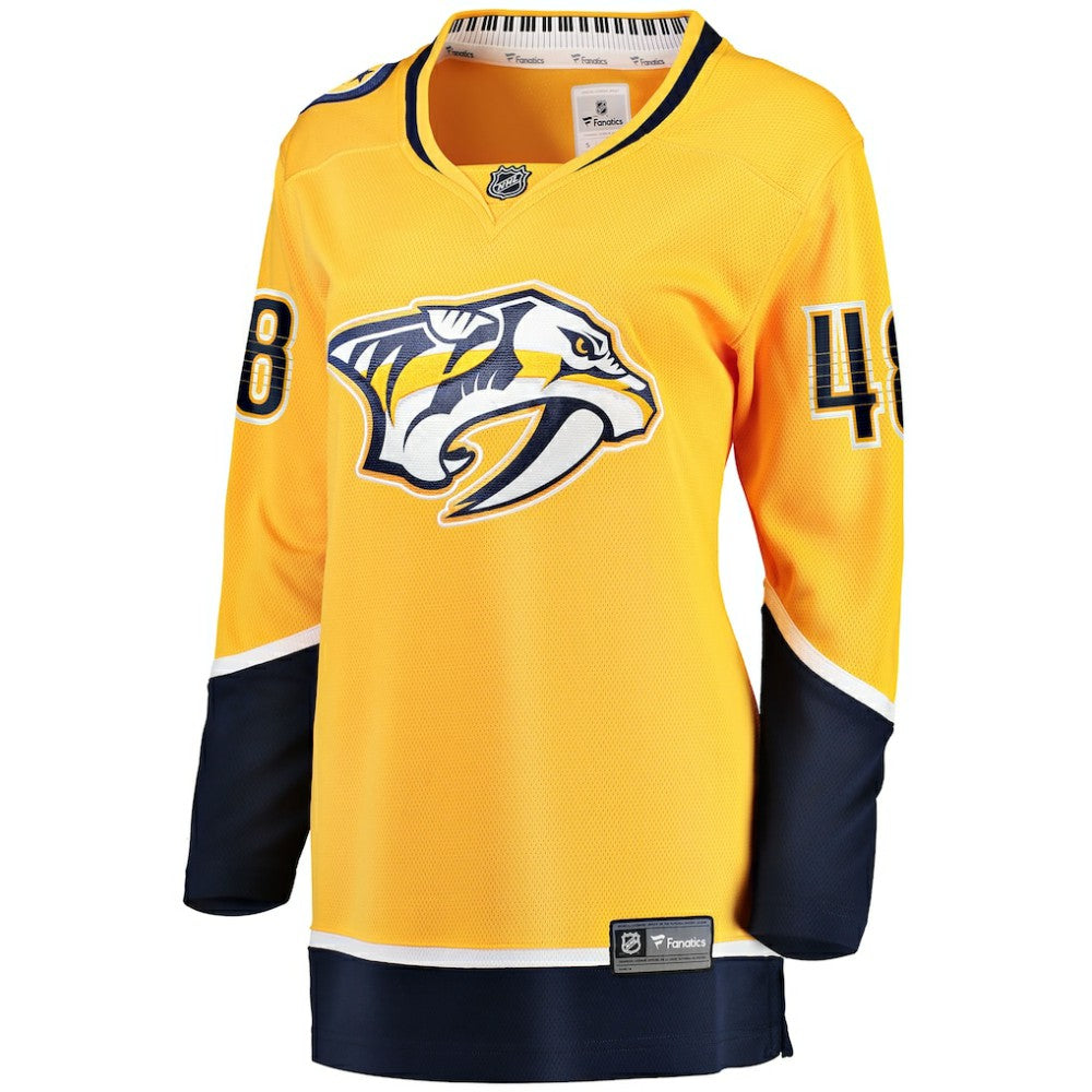Nick Perbix Nashville Predators Fanatics Women's Home Breakaway Jersey - Gold - NHL