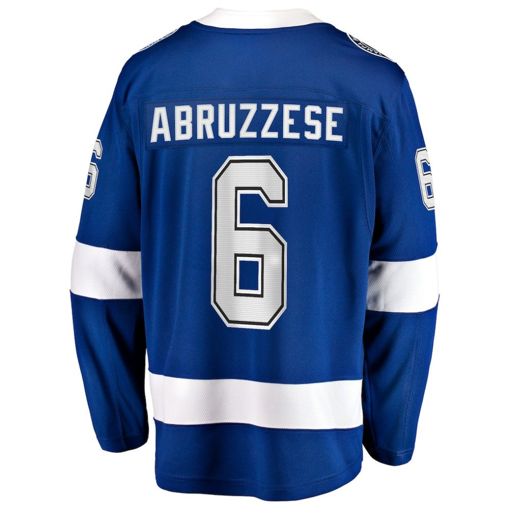 Nick Abruzzese Tampa Bay Lightning Fanatics Home Breakaway Jersey - Blue - NHL