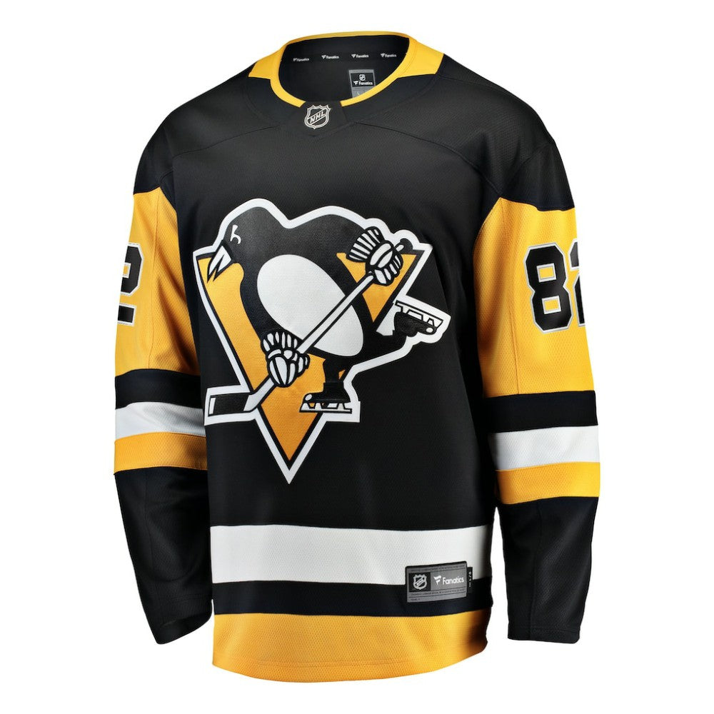 Caleb Jones Pittsburgh Penguins Fanatics Home Breakaway Jersey - Black - NHL