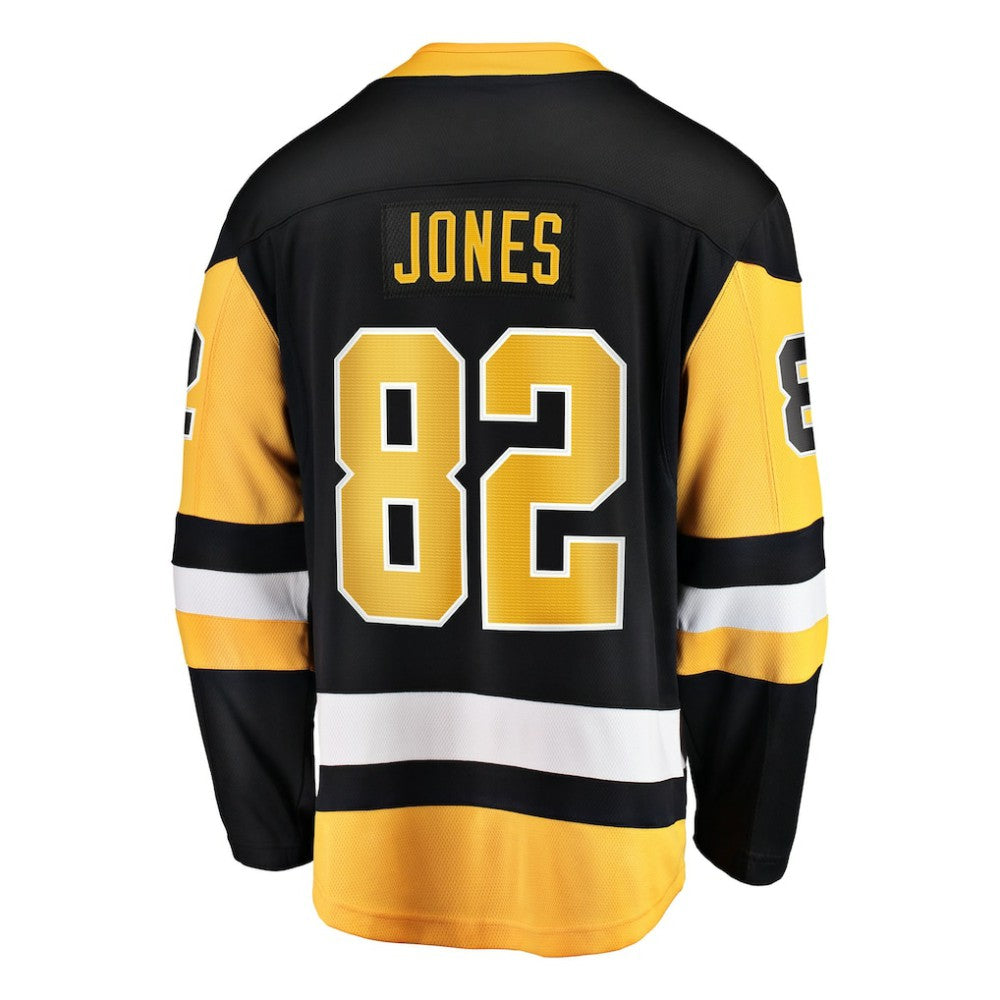 Caleb Jones Pittsburgh Penguins Fanatics Home Breakaway Jersey - Black - NHL