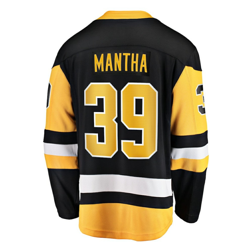 Anthony Mantha Pittsburgh Penguins Fanatics Home Breakaway Jersey - Black - NHL