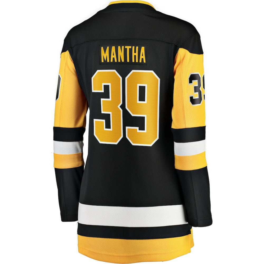 Anthony Mantha Pittsburgh Penguins Fanatics Women's Home Breakaway Jersey - Black - NHL