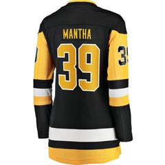Anthony Mantha Pittsburgh Penguins Fanatics Women's Home Breakaway Jersey - Black - NHL
