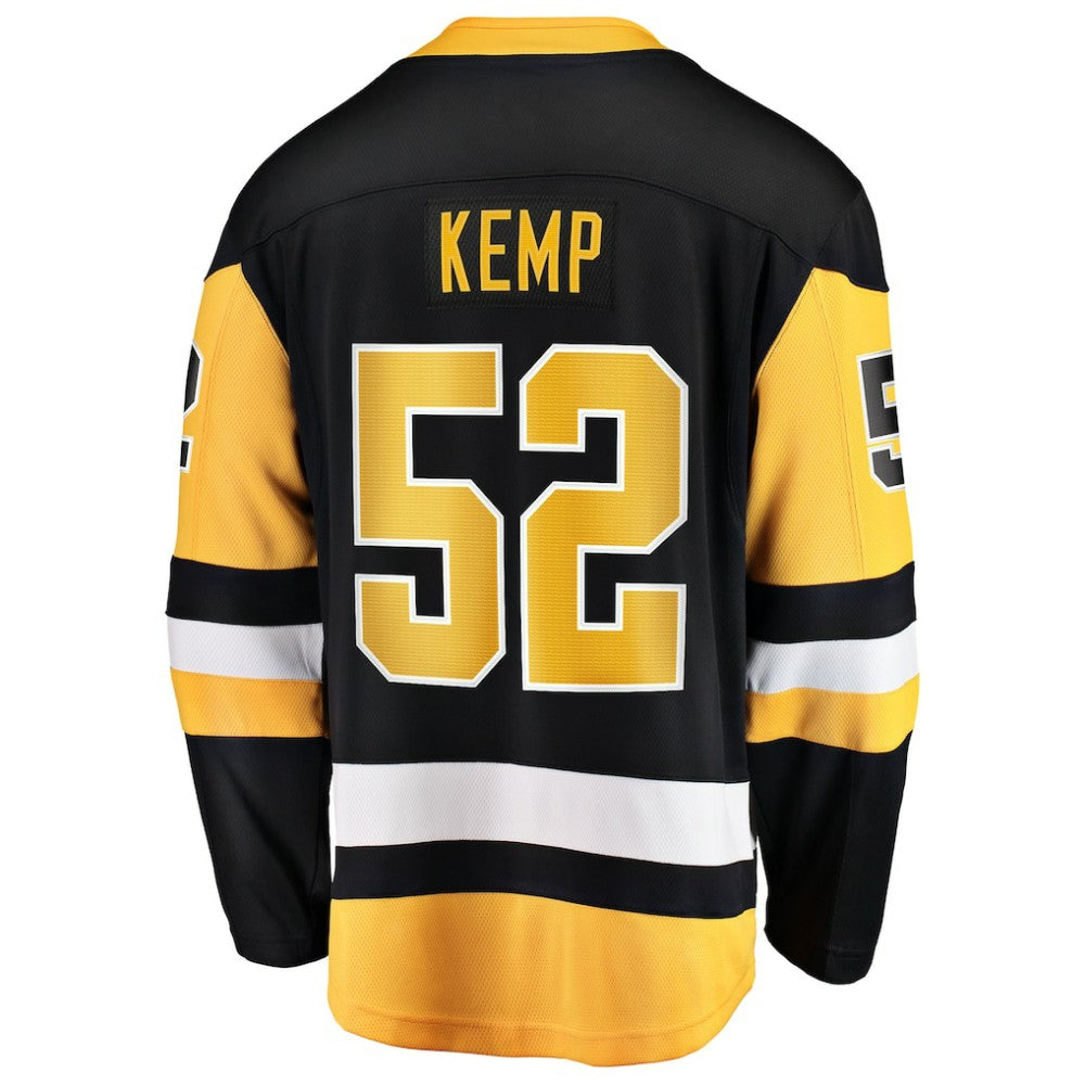 Philip Kemp Pittsburgh Penguins Fanatics Home Breakaway Jersey - Black - NHL