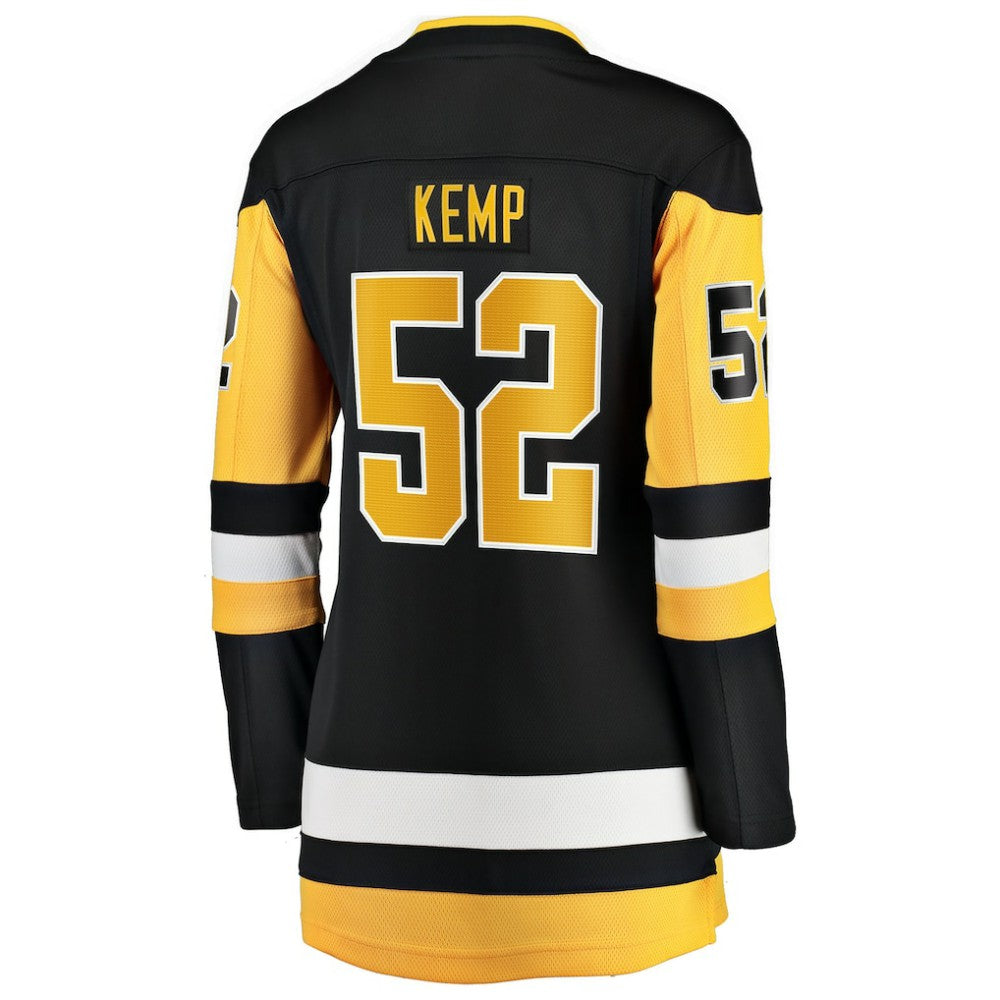 Philip Kemp Pittsburgh Penguins Fanatics Women's Home Breakaway Jersey - Black - NHL
