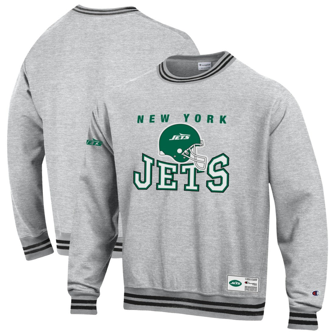 New York Jets Champion Reverse Weave Fleece Sweatshirt Gray | NFL