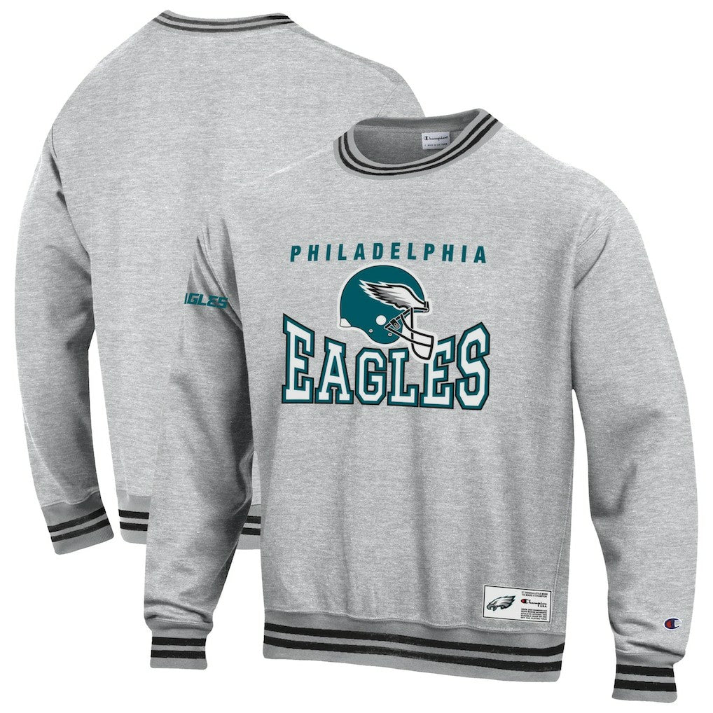 Philadelphia Eagles Champion Reverse Weave Fleece Sweatshirt Heather Gray | NFL