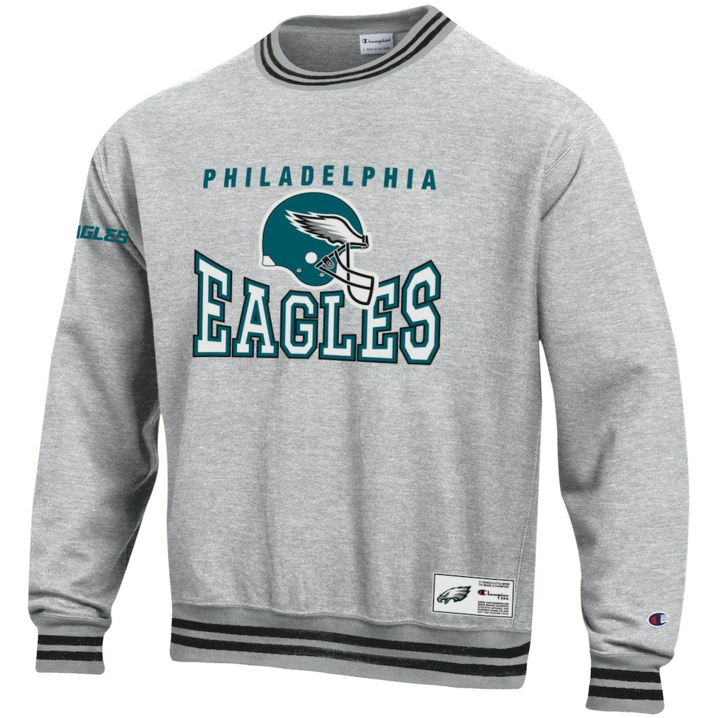 Philadelphia Eagles Champion Reverse Weave Fleece Sweatshirt Heather Gray | NFL