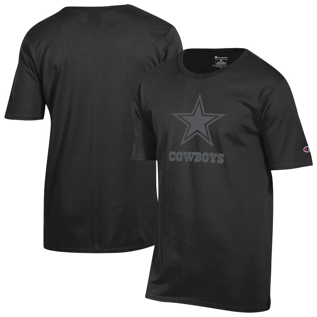 Dallas Cowboys Champion Tonal Logo T-Shirt Black | NFL