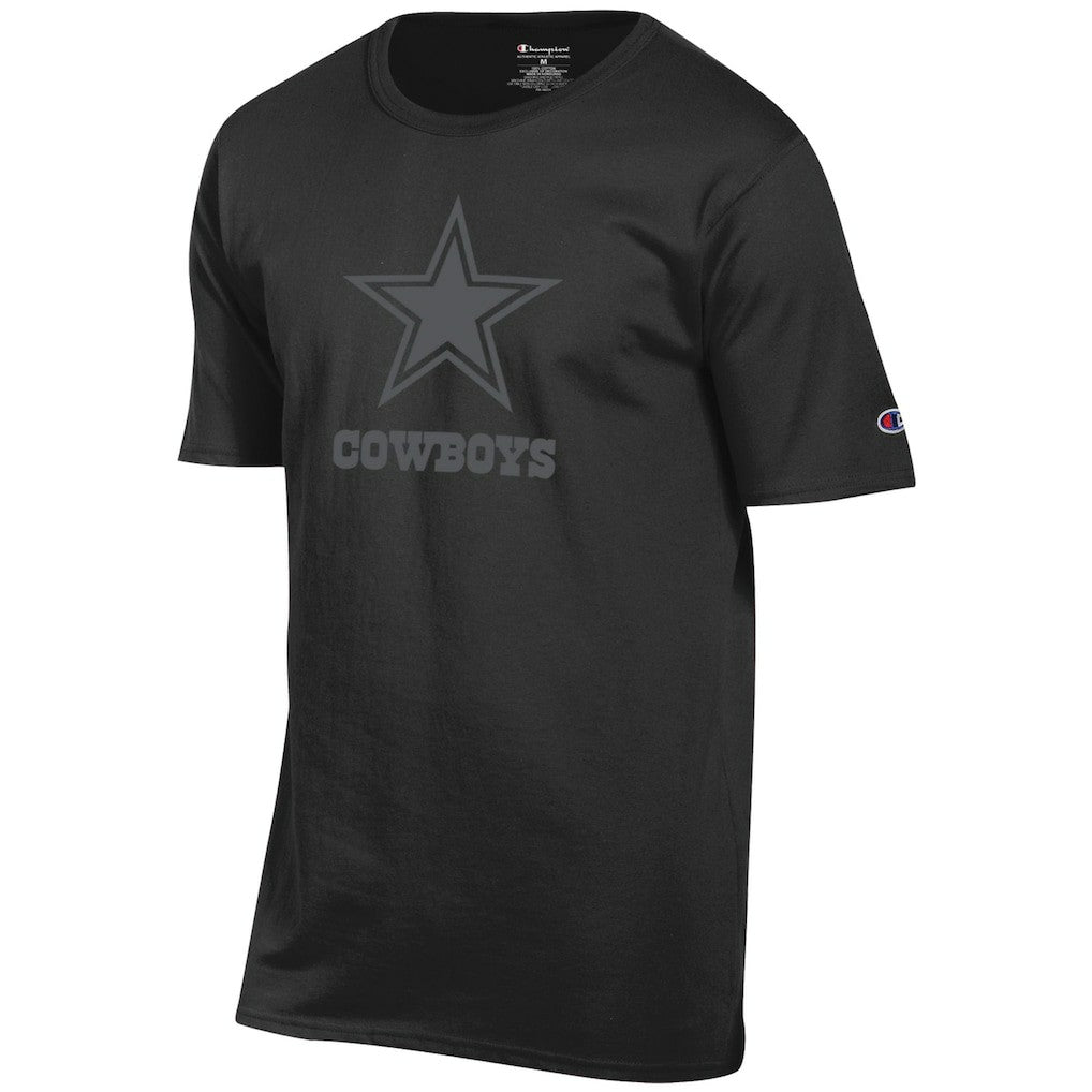 Dallas Cowboys Champion Tonal Logo T-Shirt Black | NFL