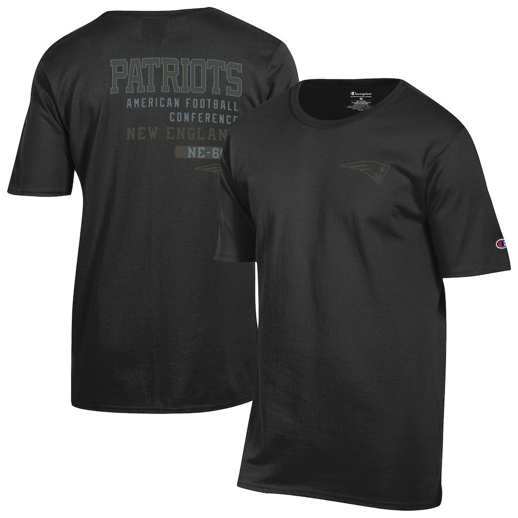 New England Patriots Champion Tonal Logo T-Shirt Black | NFL