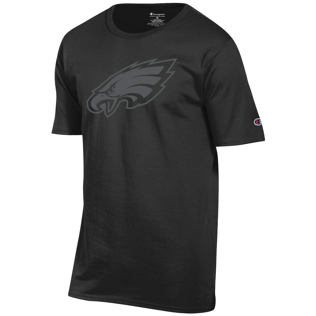 Philadelphia Eagles Champion Tonal Logo T-Shirt Black | NFL