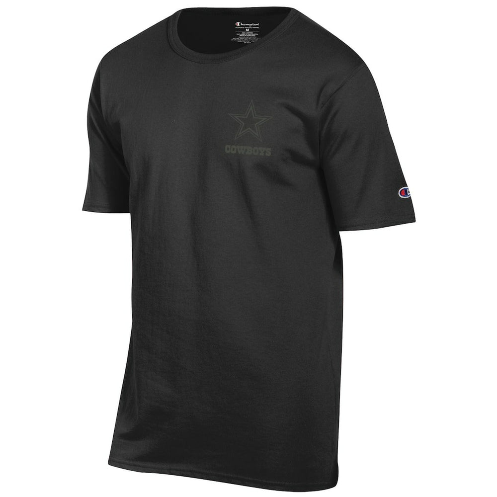 Dallas Cowboys Champion Tonal Logo T-Shirt Black | NFL