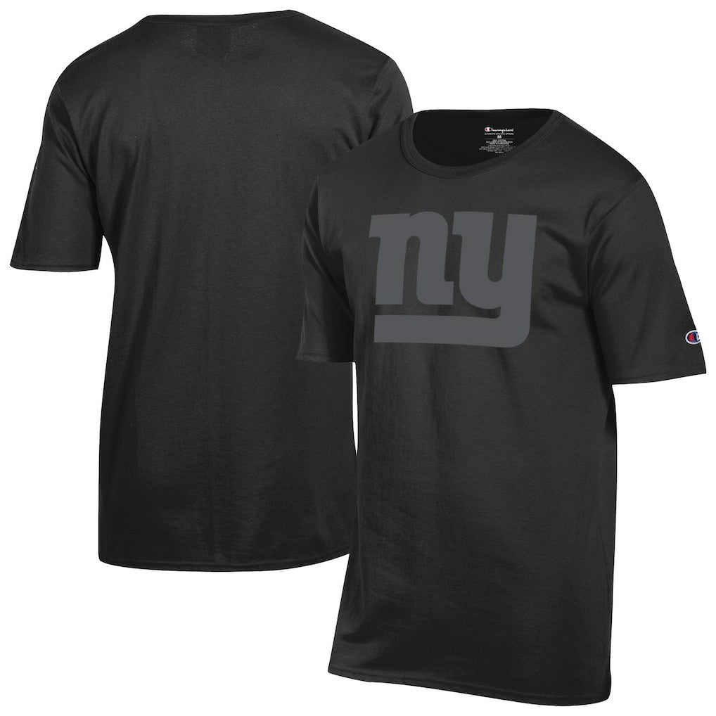 New York Giants Champion Tonal Logo T-Shirt Black | NFL