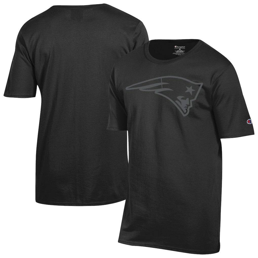 New England Patriots Champion Tonal Logo T-Shirt Black | NFL