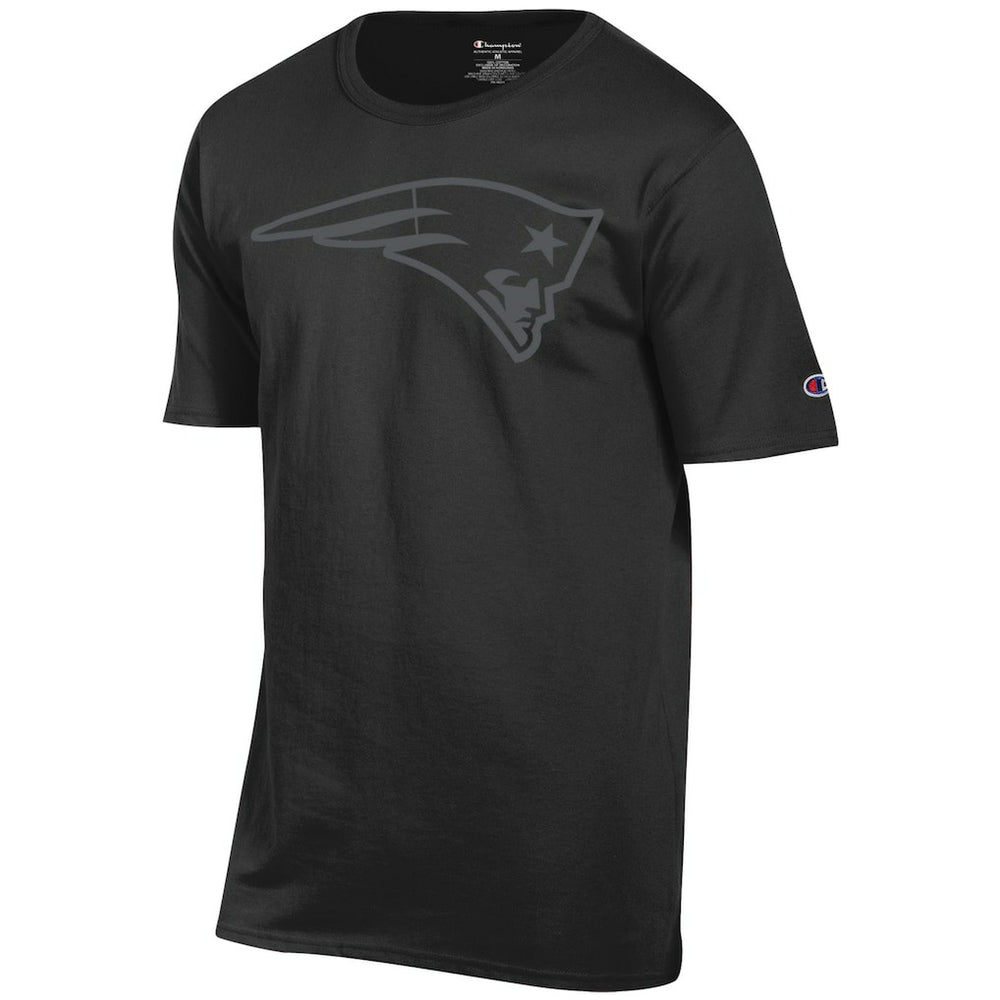 New England Patriots Champion Tonal Logo T-Shirt Black | NFL