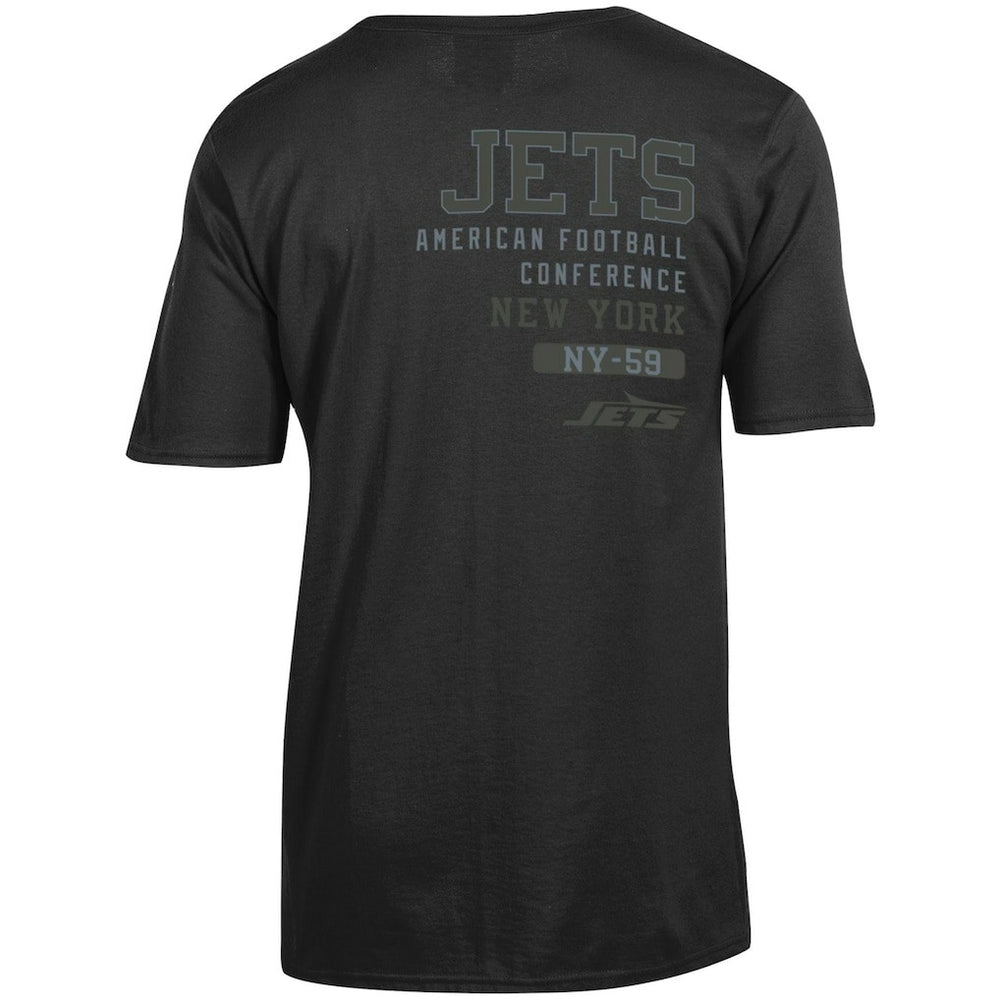 New York Jets Champion Tonal Logo T-Shirt Black | NFL