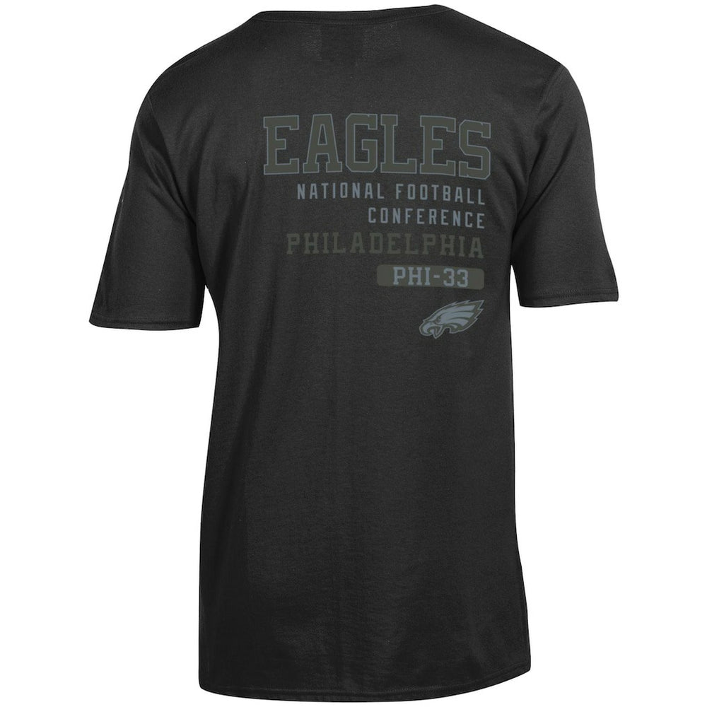 Philadelphia Eagles Champion Tonal Logo T-Shirt Black | NFL