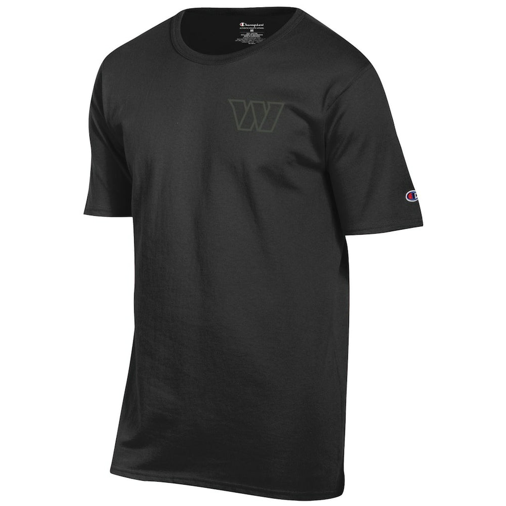 Washington Commanders Champion Tonal Logo T-Shirt Black | NFL