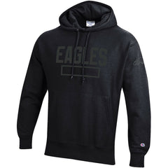 Philadelphia Eagles Champion Tonal Reverse Weave Fleece Hoodie Black | NFL