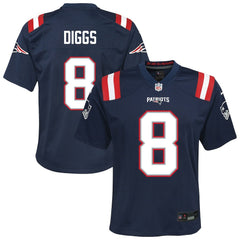 Stefon Diggs New England Patriots Youth Team Game Jersey Navy | Nike for Sale
