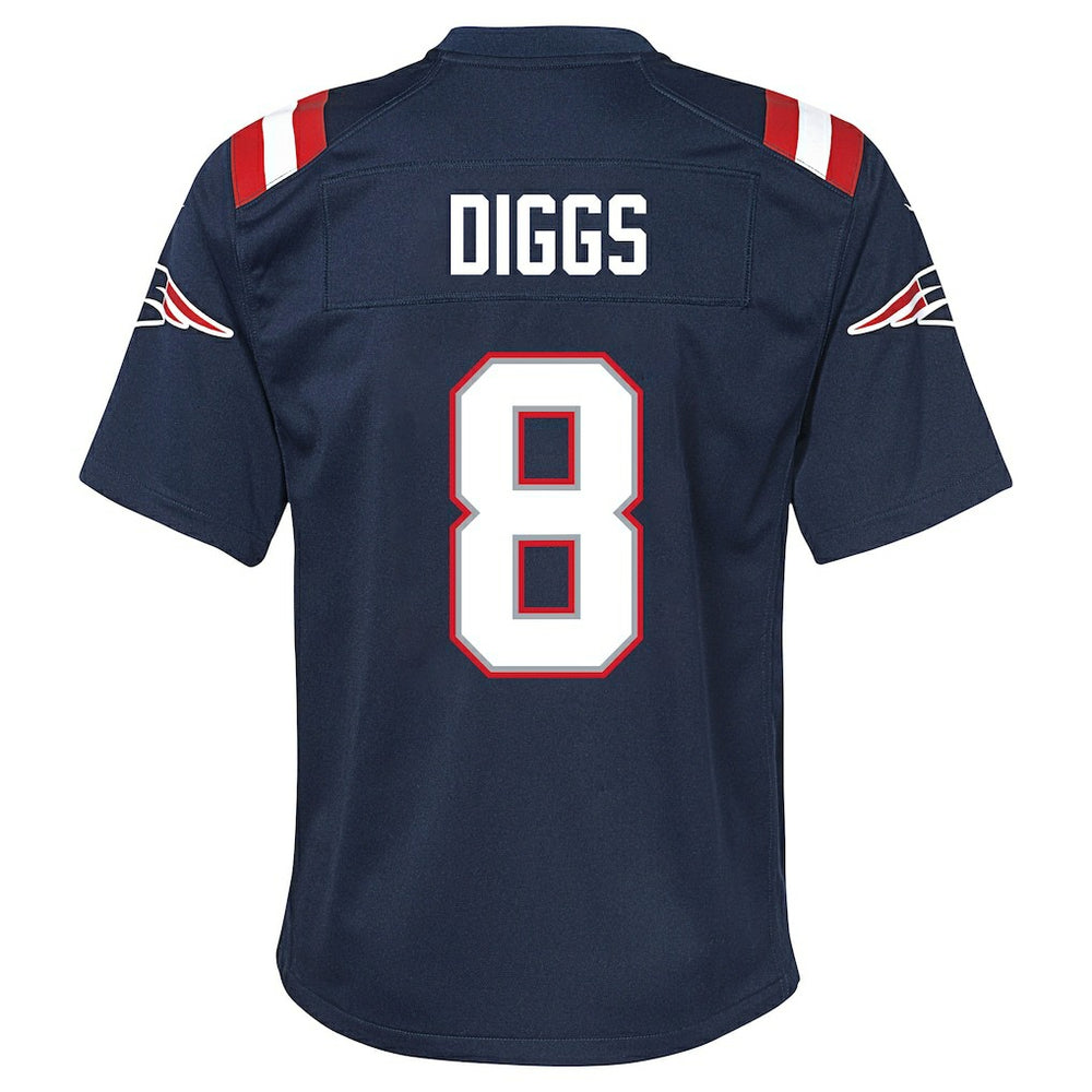 Stefon Diggs New England Patriots Youth Team Game Jersey Navy | Nike for Sale