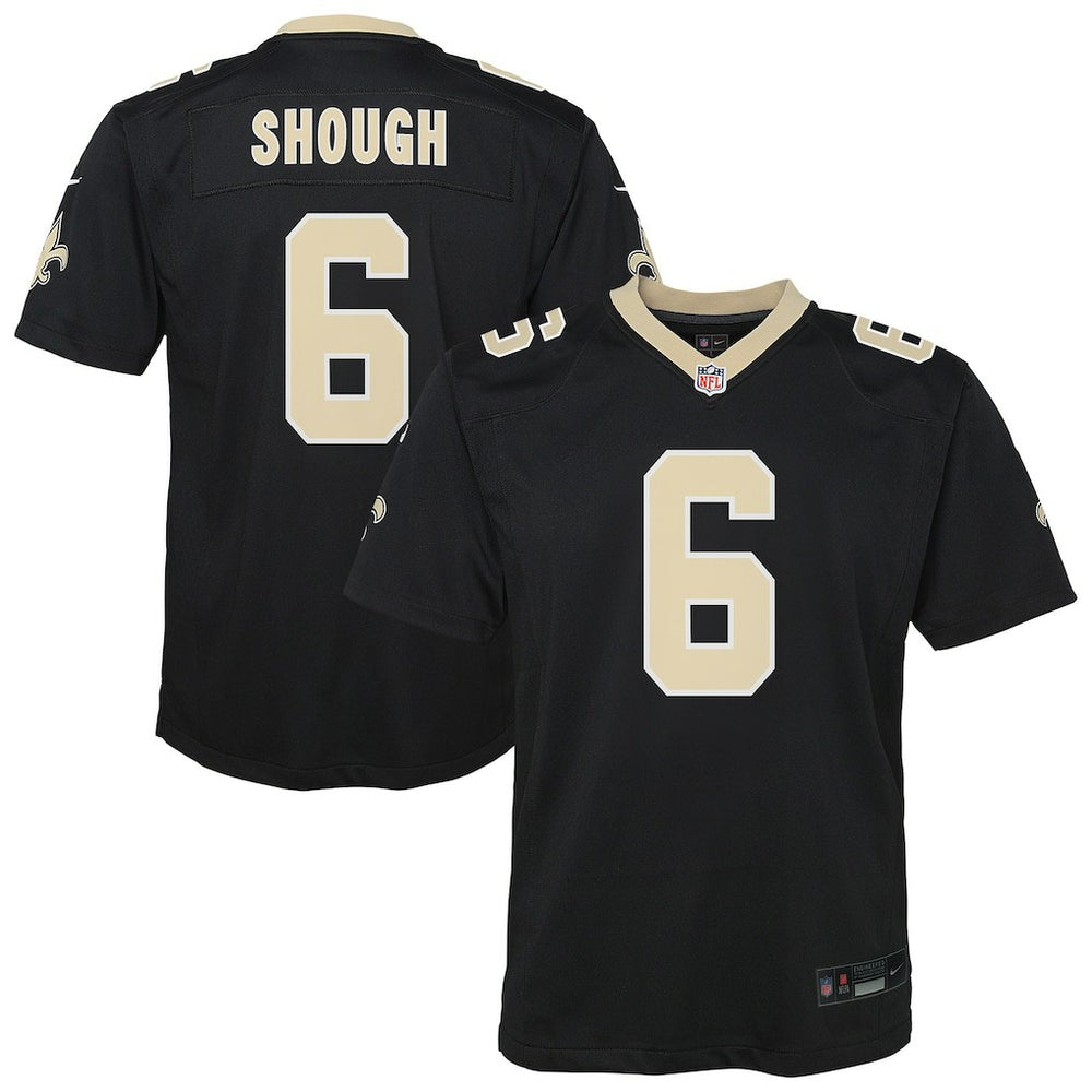 Tyler Shough New Orleans Saints Youth Team Game Jersey Black | Nike for Sale