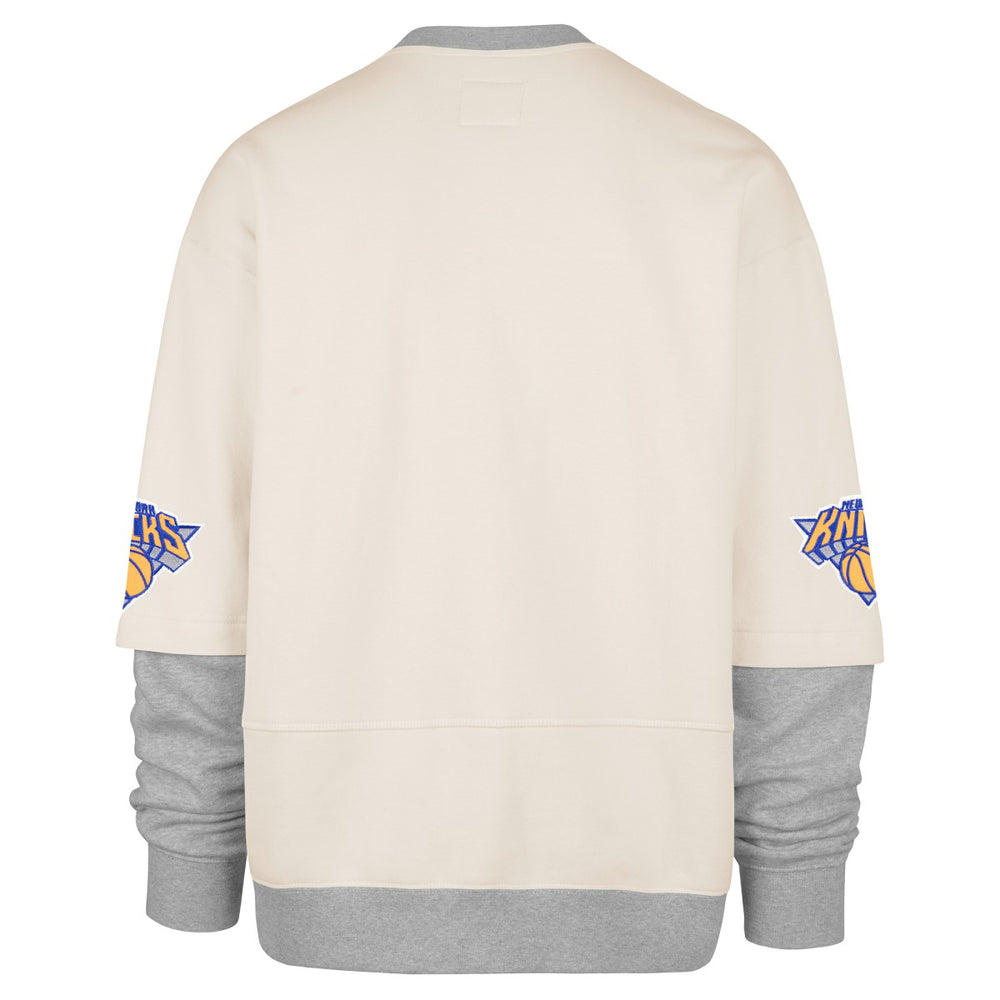 New York Knicks '47 Crossover Collection Trifecta Double Layered Fleece Sweatshirt Cream - NBA