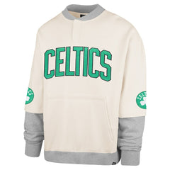 Boston Celtics '47 Crossover Collection Trifecta Double Layered Fleece Sweatshirt Cream - NBA