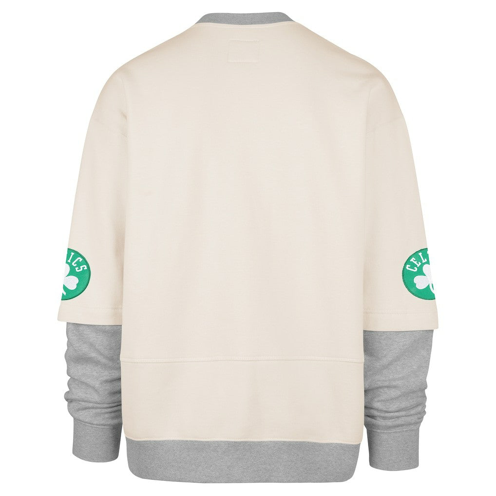 Boston Celtics '47 Crossover Collection Trifecta Double Layered Fleece Sweatshirt Cream - NBA