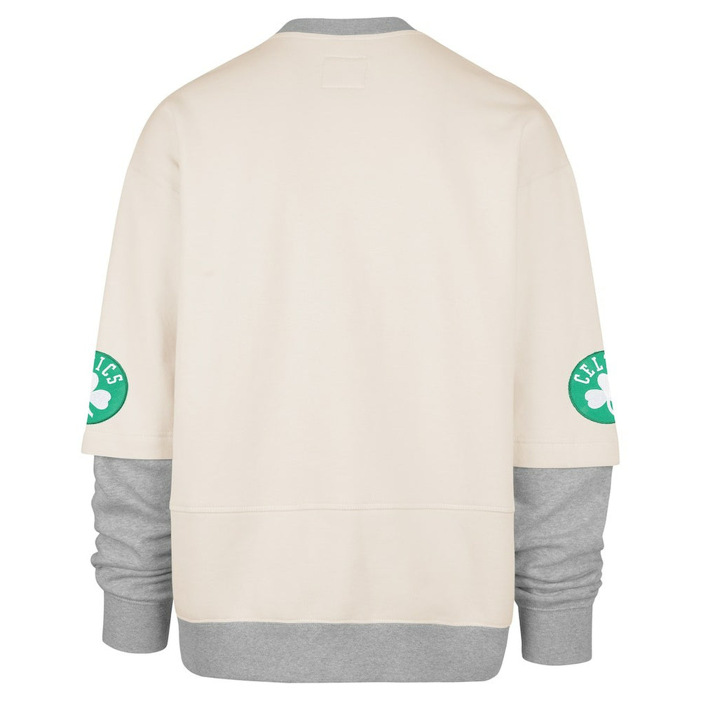 Boston Celtics '47 Crossover Collection Trifecta Double Layered Fleece Sweatshirt Cream - NBA