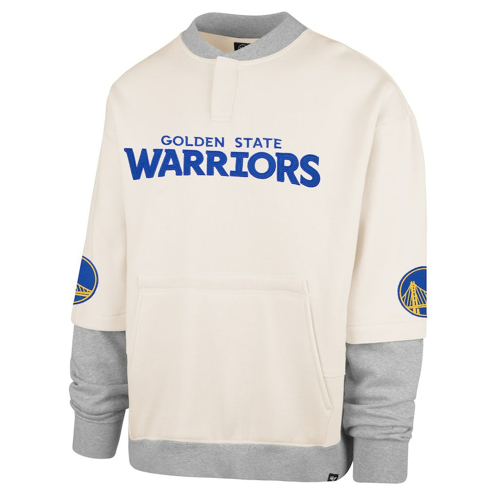 Golden State Warriors '47 Crossover Collection Trifecta Double Layered Fleece Sweatshirt Cream - NBA
