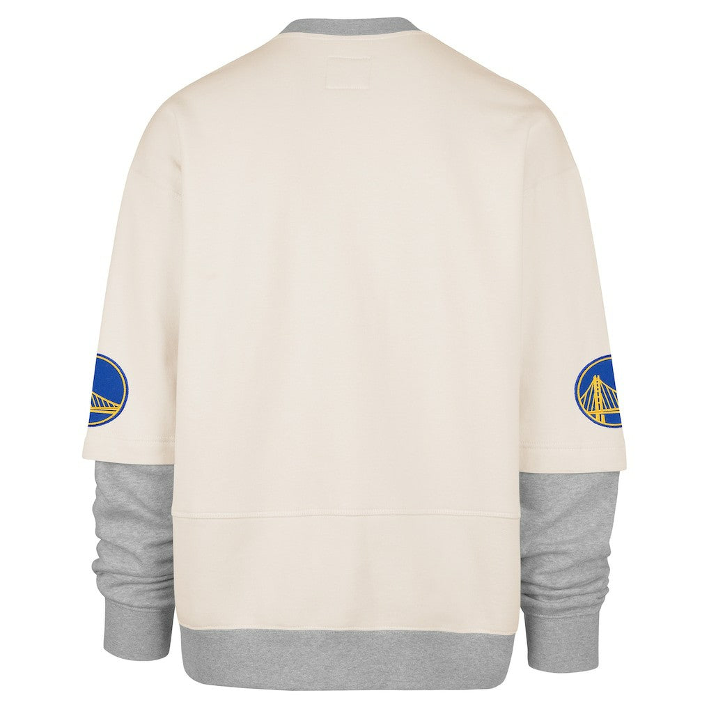 Golden State Warriors '47 Crossover Collection Trifecta Double Layered Fleece Sweatshirt Cream - NBA