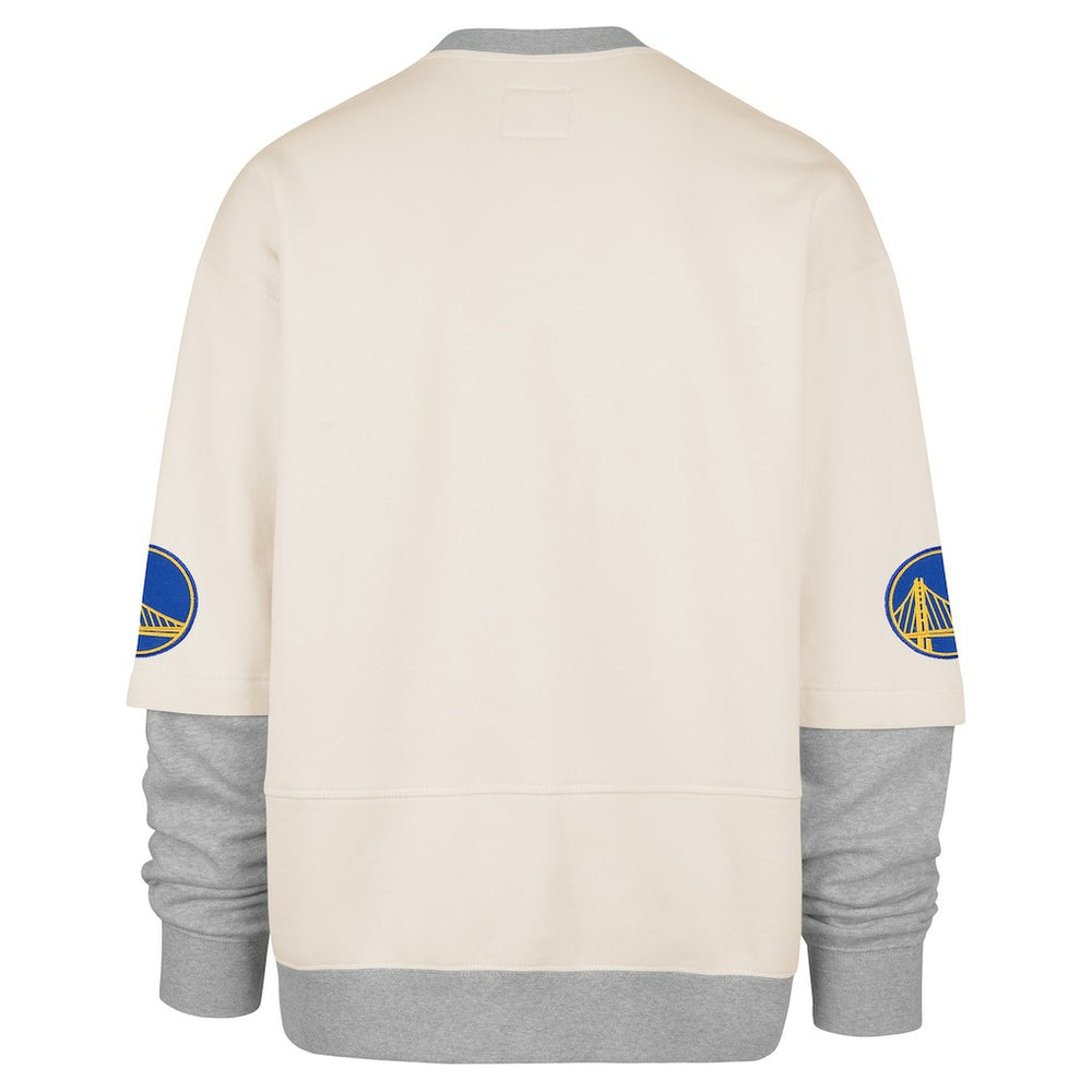 Golden State Warriors '47 Crossover Collection Trifecta Double Layered Fleece Sweatshirt Cream - NBA