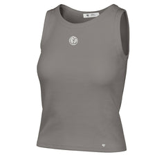 Dallas Mavericks '47 Women's Cropped Skyhook Baby Rib Tank Gray - NBA