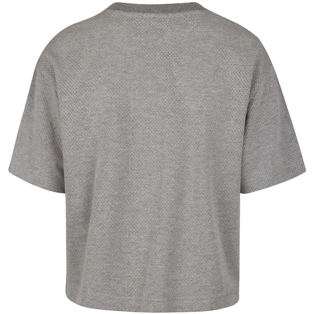 Golden State Warriors '47 Women's Pivot Drop Needle Cropped T-Shirt Gray - NBA