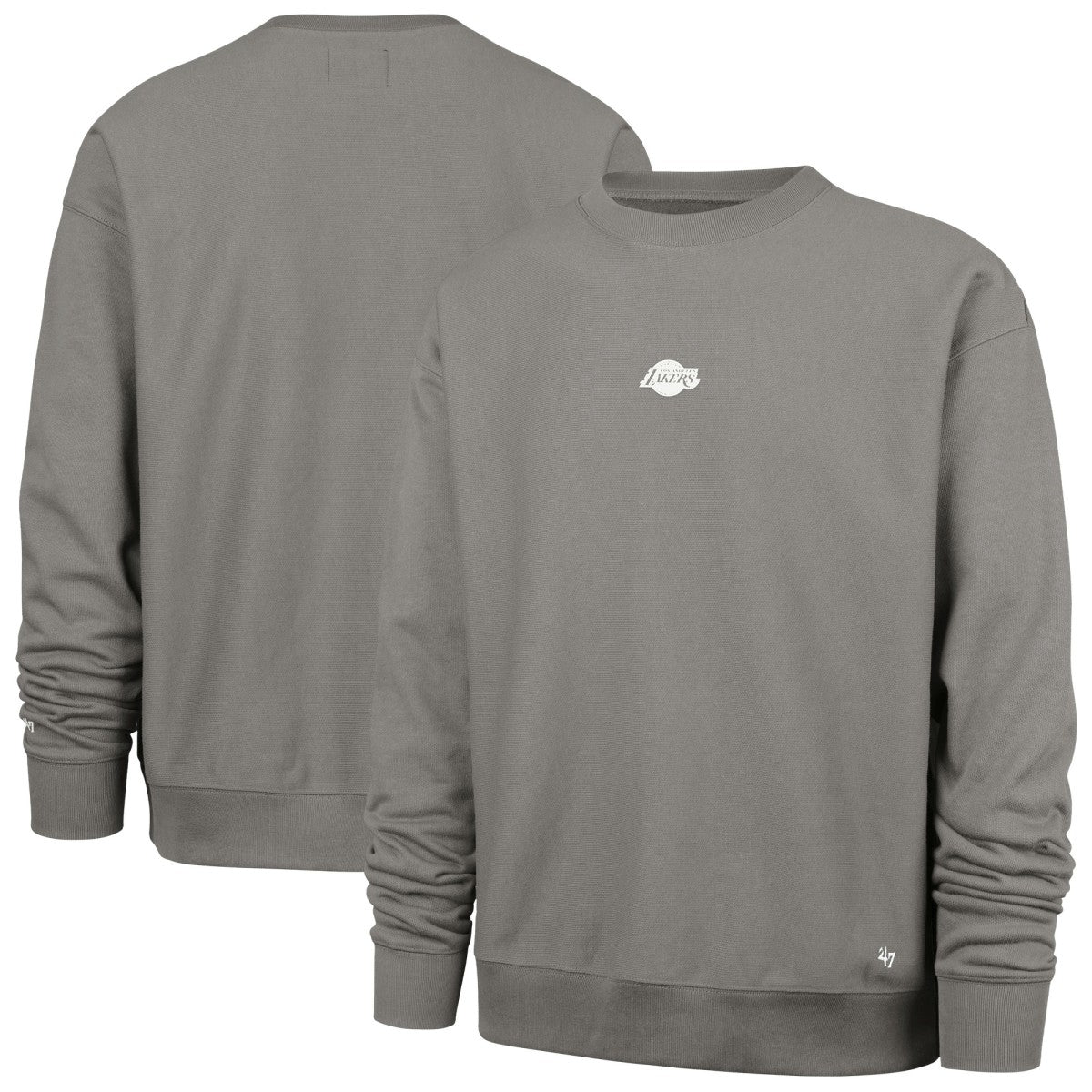 Los Angeles Lakers '47 Offside Foundation Crew Neck Sweatshirt Gray - NBA