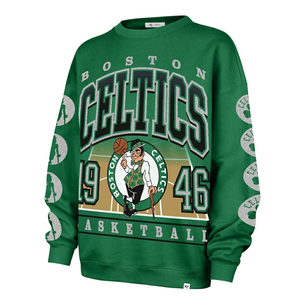 Boston Celtics '47 Women's Go Big Oversized Sweatshirt Kelly Green - NBA